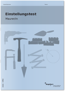 Einstellungstest Maurer / Maurerin