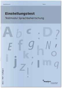 Einstellungstest Testmodul Sprachbeherrschung