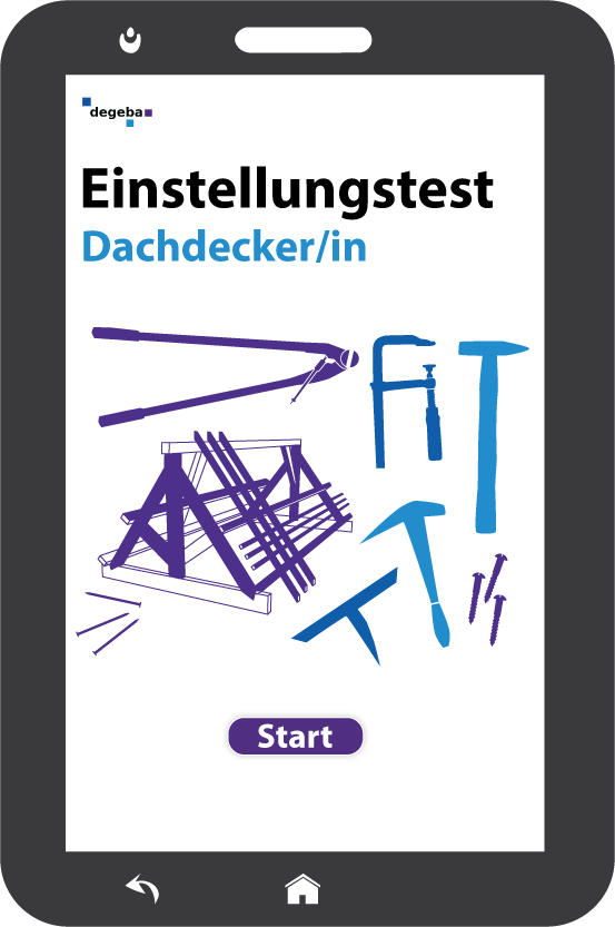 Online-Einstellungstest Dachdecker / Dachdeckerin