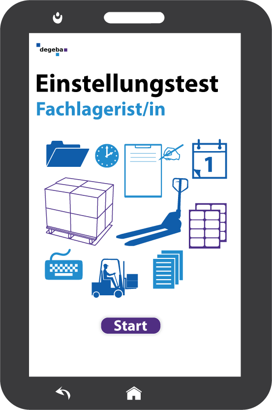 Online-Einstellungstest Fachlagerist / Fachlageristin