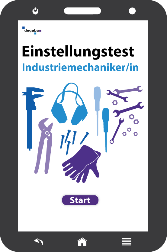 Online-Einstellungstest Industriemechaniker / Industriemechanikerin