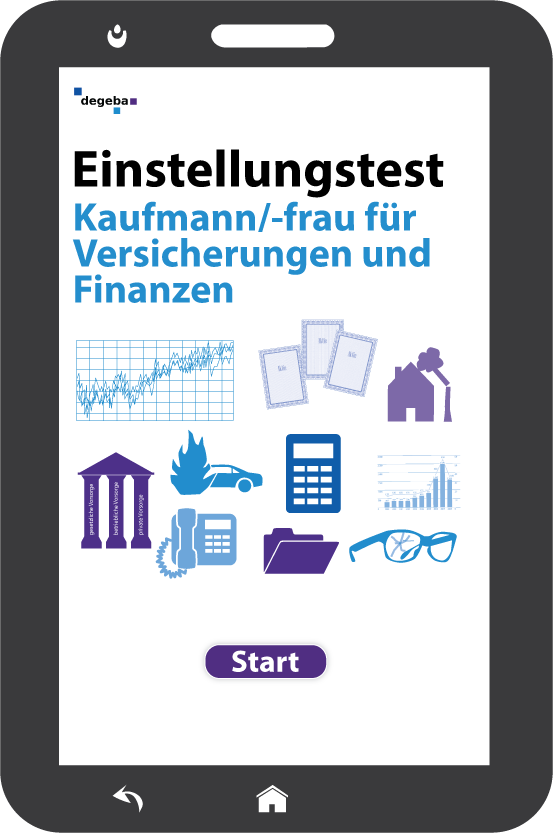Online-Einstellungstest Kaufmann / Kauffrau für Versicherungen und Finanzen
