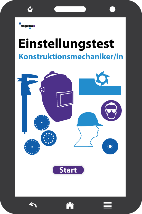 Online-Einstellungstest Konstruktionsmechaniker / Konstruktionsmechanikerin