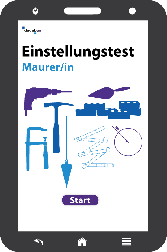 Online-Einstellungstest Maurer / Maurerin