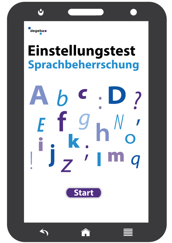 Online-Einstellungstest Testmodul Sprachbeherrschung